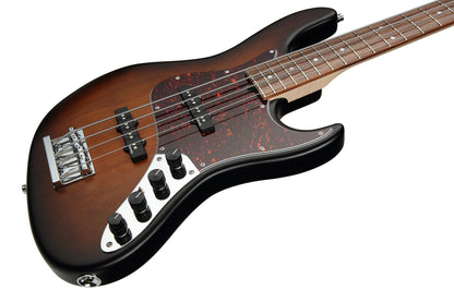Sadowsky MetroLine 22-Fret Will Lee Bass, Red Alder Body, 4 String, Almond Sunburst Transparent Satin