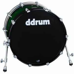 ddrum Dominion Series Bass Drum 18x22 Green Burst
