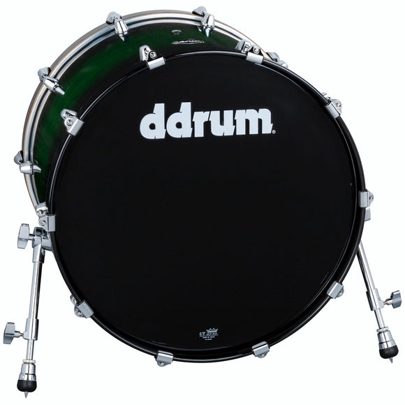 ddrum Dominion Series Bass Drum 18x22 Green Burst