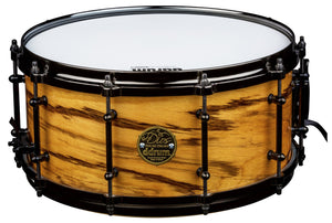 ddrum Dios Maple Natural Zebra Wood Snare Drum