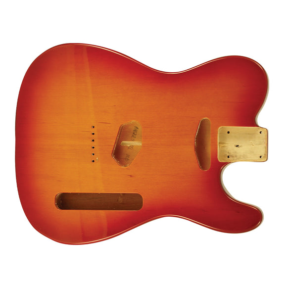 WD Premium Finished Replacement Body For Fender Telecaster Cherry Sunburst Alder