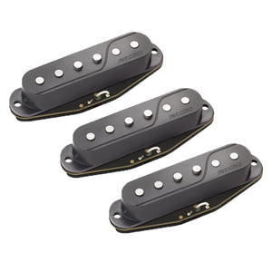 Fishman Fluence Single Width Pickup Set For Fender Stratocaster Set Of 3 - Black