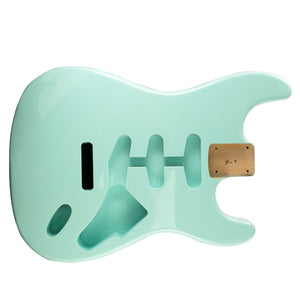 WD Premium Finished Replacement Body For Fender Stratocaster Surf Green Alder