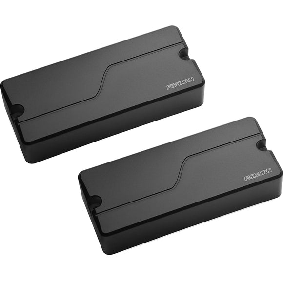 Fishman Fluence Modern Humbucker Pickup 7 String 1 Alnico, 1 Ceramic Black Plastic Set, New