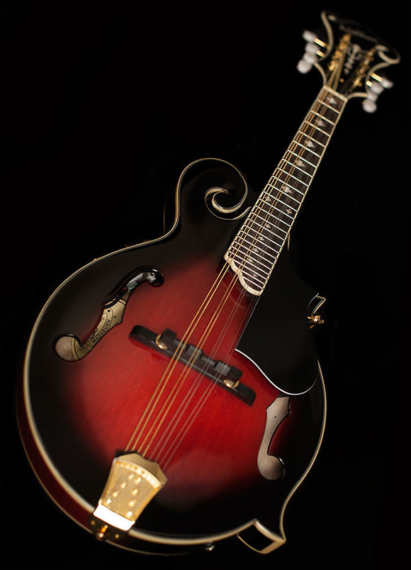 Washburn M3SWETWRK Florentine Mandolin Electric Wine Red w/ Case