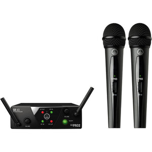 AKG WMS40 Mini Dual Vocal Set Wireless Microphone System (Band: A & C)