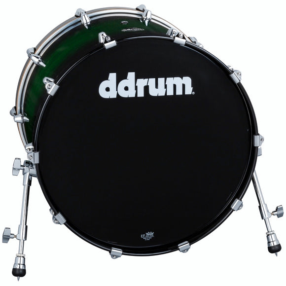 ddrum Dominion Series Bass Drum 20x22 Green Burst