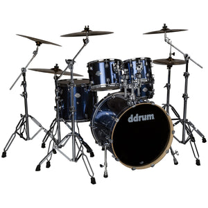 ddrum Dominion Birch 5pc Shell Pack Brushed Blue Wrap