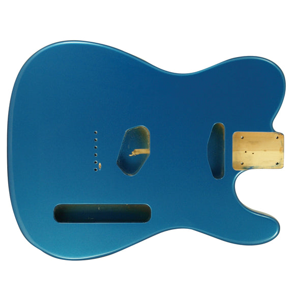 WD Premium Finished Replacement Body For Fender Telecaster Lake Placid Blue Alder