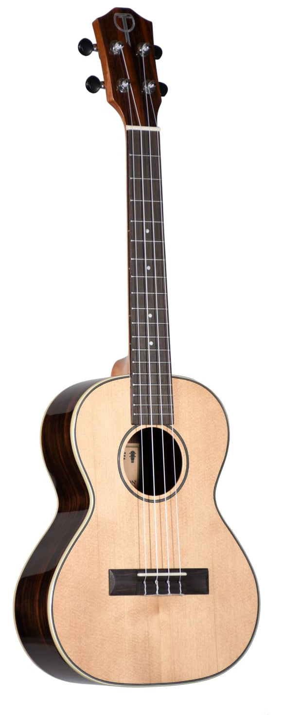 Teton TT180G Tenor Ukulele, solid spruce top, ebony wood back & sides