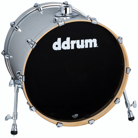 ddrum Dominion Series Bass Drum 18x22 Silver Sparkle