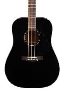 Jasmine JD39-BLK Dreadnought Acoustic, Black, Free Case