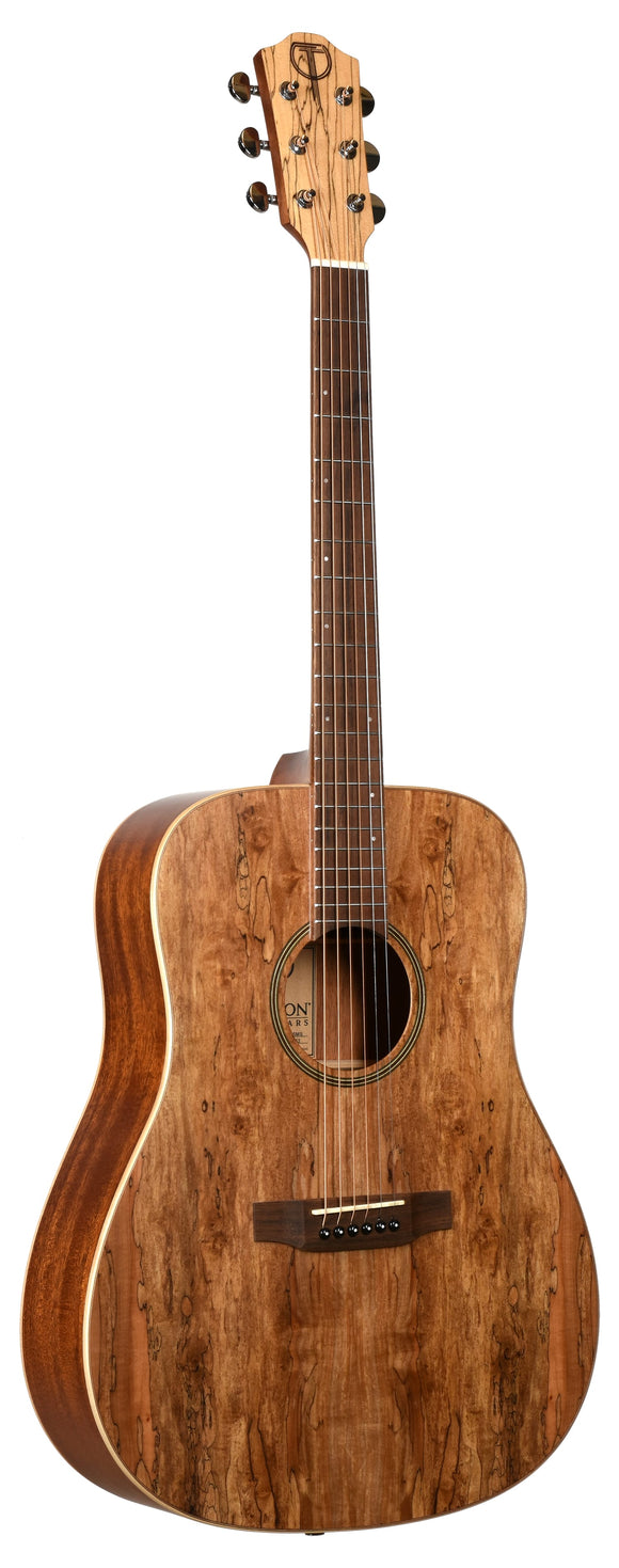Teton STS000SMS Dreadnought, Solid Spruce Top, spalted maple veneer,