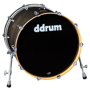 ddrum Dominion Series Bass Drum 18x22 Transparent Black