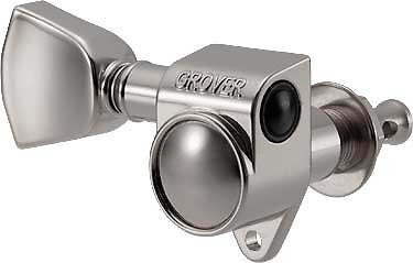 Grover Rotomatic 102 Series Nickel Keystone Button Set of 6