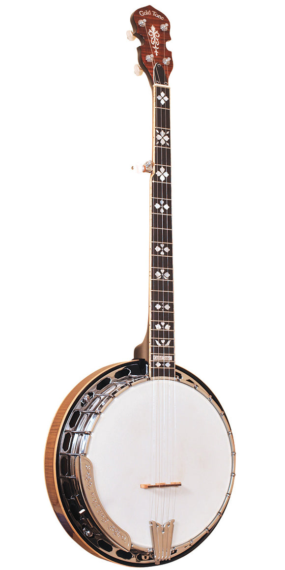 Gold Tone OB-250+TP Professional Bluegrass Banjo Left-Handed (Tony Pass Rim Edition) w/case