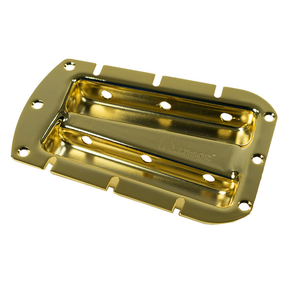 Kluson 3 On A Plate Deluxe Series Tuning Machine Tray For Fender Champion Gold