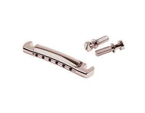 Kluson USA Steel Stop Tailpiece w/ Steel Studs Nickel