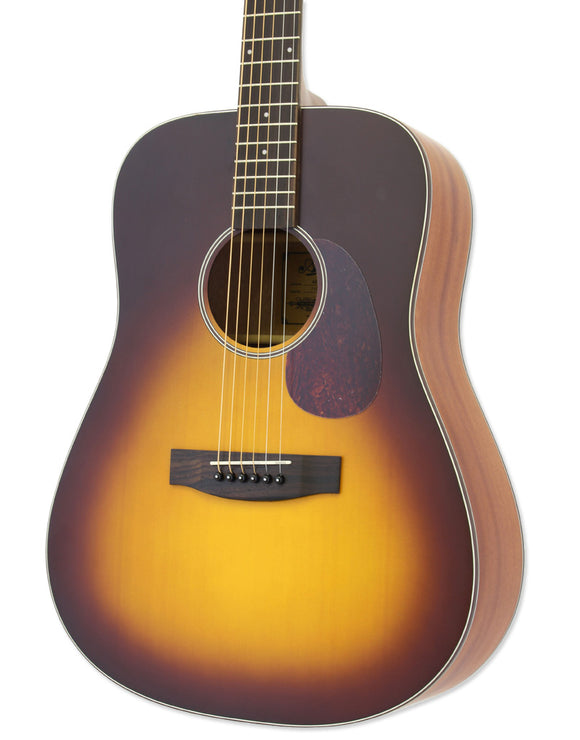Aria ARIA-111-MTTS Vintage 100 Dreadnought, Matte Tobacco, Spruce Top, New, Free Shipping