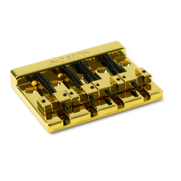 Kluson High Mass 4 String Bass Bridge Zinc Gold
