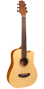 Gold Tone M-Guitar Micro/Travel Guitar Satin, Compare to Baby Taylor, 21-3/4" Scale Length w/ Bag