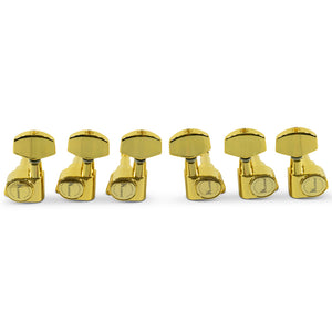 Kluson 3 Per Side Contemporary Diecast Series Tuners Gold