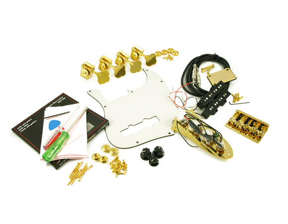 WD Parts Kit For Fender Jazz Bass Gold