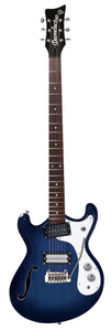 Danelectro'66 Baritone w/ Tremolo, Blue 66BT-TRBLUE