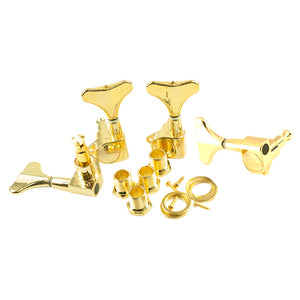 WD 4 In Line Left Hand Mini Bass Tuners Gold