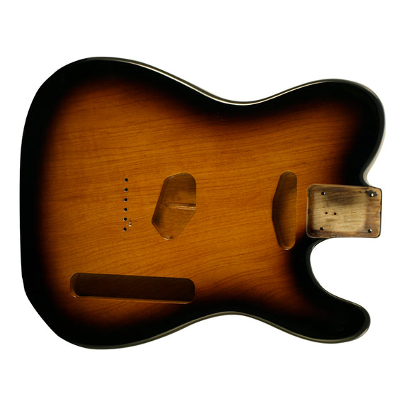 WD Premium Finished Replacement Body For Fender Telecaster Tobacco Sunburst Ash