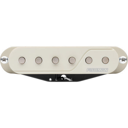 Fishman PRF-SSS-BP1 Fluence SS Single Width Pickup, Passive, Black/White