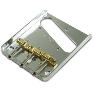 Kluson Hybrid Replacement Bridge For Fender American Standard Telecaster Steel w/ Intonated Brass
