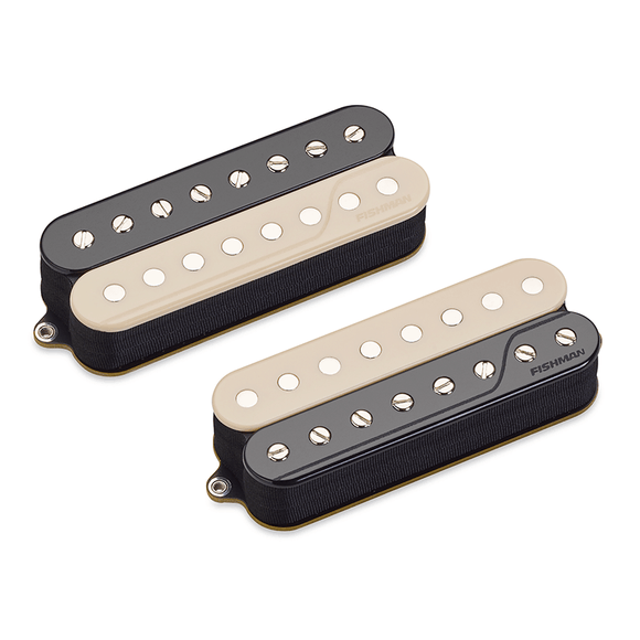 Fishman PRF-CO8-SV2 Fluence Classic Humbucker 8-String Open Core Reverse Zebra Set of 2