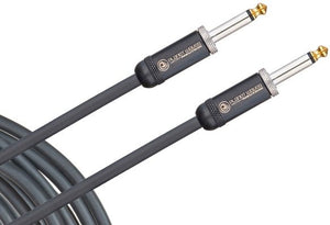 Planet Waves PW-AMSG-15 American Stage 1/4" TS Straight Instrument Cable 15' Black