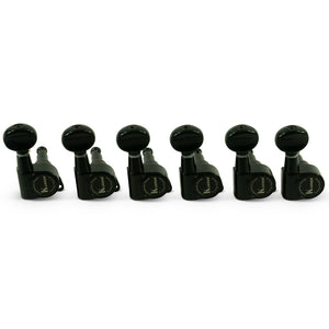 Kluson 6 In Line Contemporary Diecast Series Tuners Black