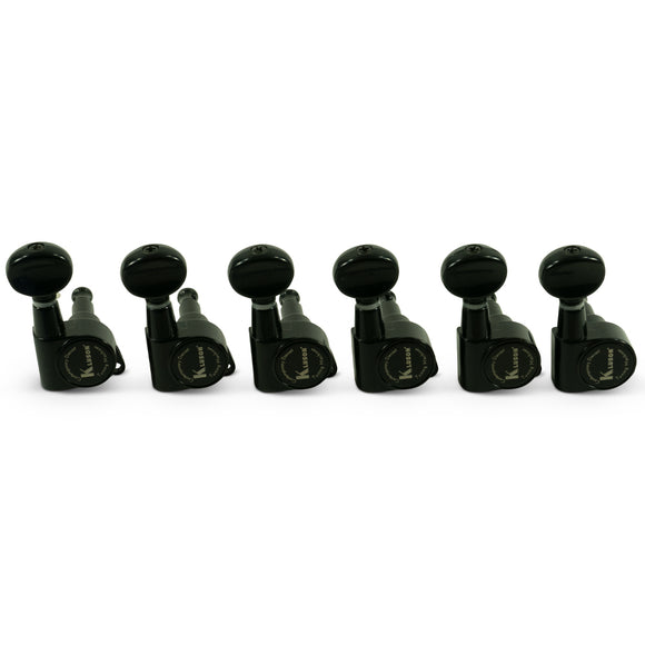 Kluson 6 In Line Contemporary Diecast Series Tuners Black