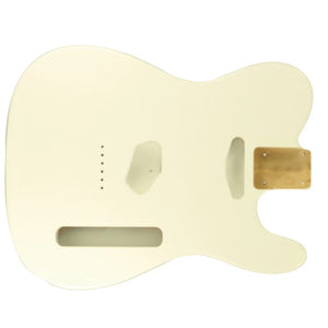 WD Premium Finished Replacement Body For Fender Telecaster Olympic White Alder