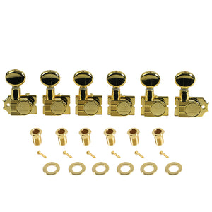 Kluson 6 In Line Revolution Series H-Mount Tuners Nickel