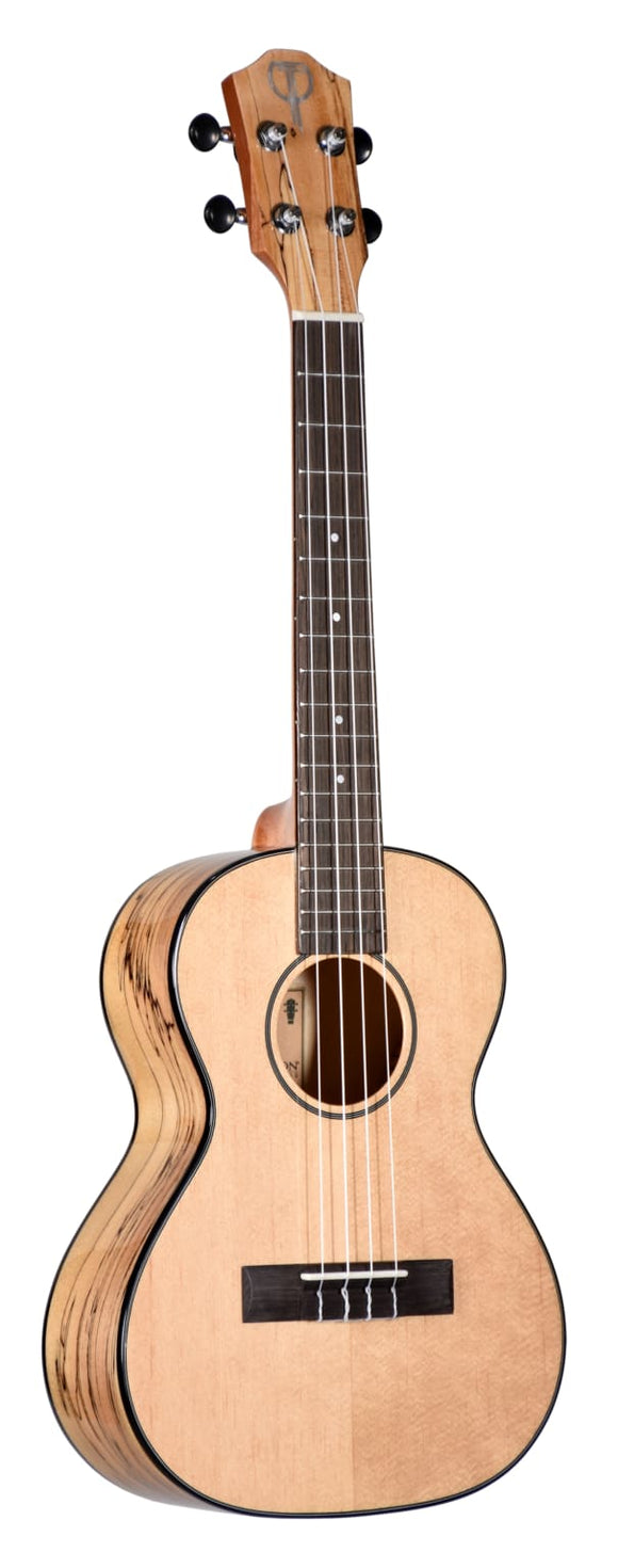Teton TT130SMG Tenor Ukulele, Solid spruce top, spalted maple back and sides
