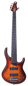 MTD Kingston KZX (Bartolini) 5 String, Fretless Ebony Board, Dark Cherry Burst