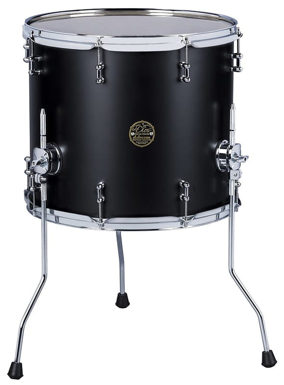 ddrum Dios Maple 14x14 Floor Tom Satin Black