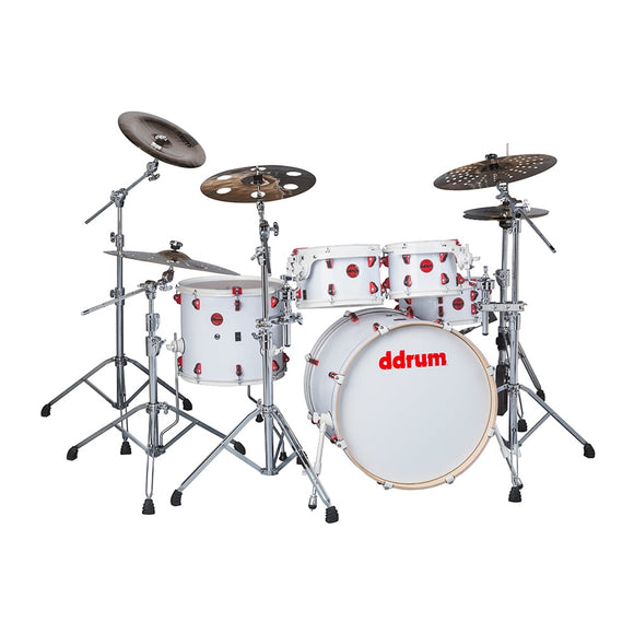 ddrum Hybrid - 5pc - White Wrap - Shell Pack