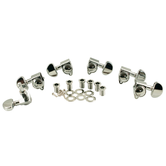 Grover 3 Per Side Roto-Grip Locking Rotomatics Chrome With Keystone Buttons