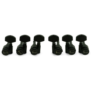 Kluson 3 Per Side Locking Contemporary Diecast Series Tuning Machines Black