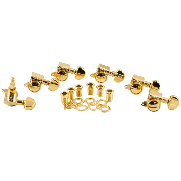 Grover 3 Per Side Or 6 In Line Mini Roto-Grip Locking Rotomatics Gold