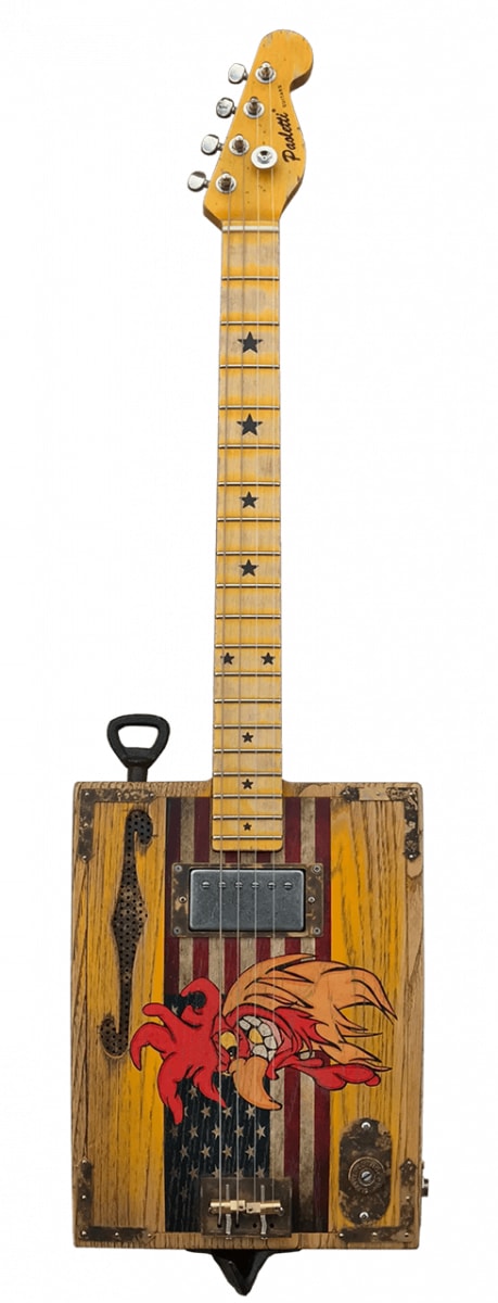 Paoletti Loft Series,Rooster II by Christopher Ameruoso 4-String Cigar Box, New, Free Shipping