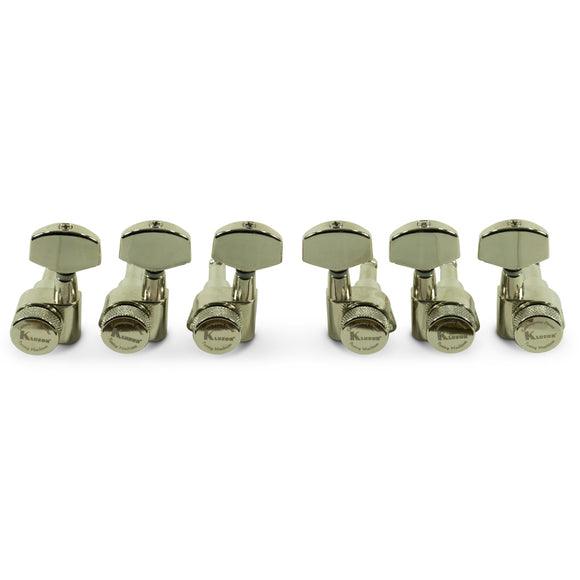 Kluson 3 Per Side Locking Contemporary Diecast Series Tuning Machines Nickel