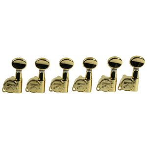 Kluson 6 In Line Left Hand Contemporary Diecast Series Tuning Machines Gold