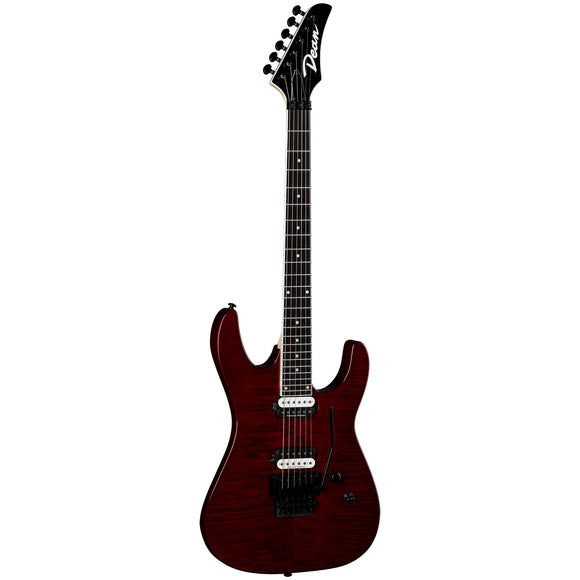 Dean Modern MD 24 Select Flame Top Floyd, Trans Cherry, New, Free Shipping