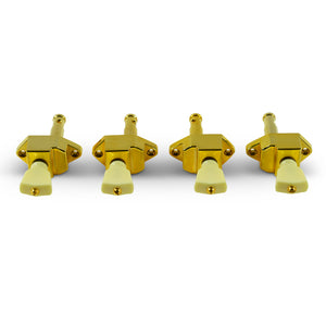 Kluson Vintage Diecast Series Bass Or Banjo Tuners - 2 Per Side Gold